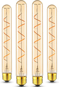 T10 E26 LED Bulbs 6W 60w, 8.9IN Dimmable 2700K,Tubular Edison Light Bulbs
