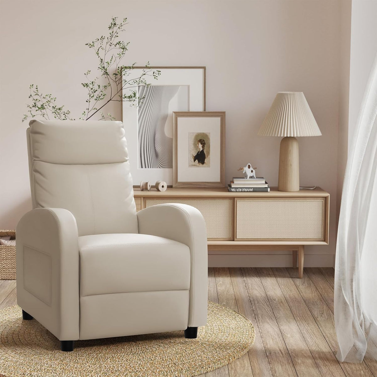 Recliner Chair, Recliner Sofa for Adults, Recliners Home Theater Seating with Lumbar Support