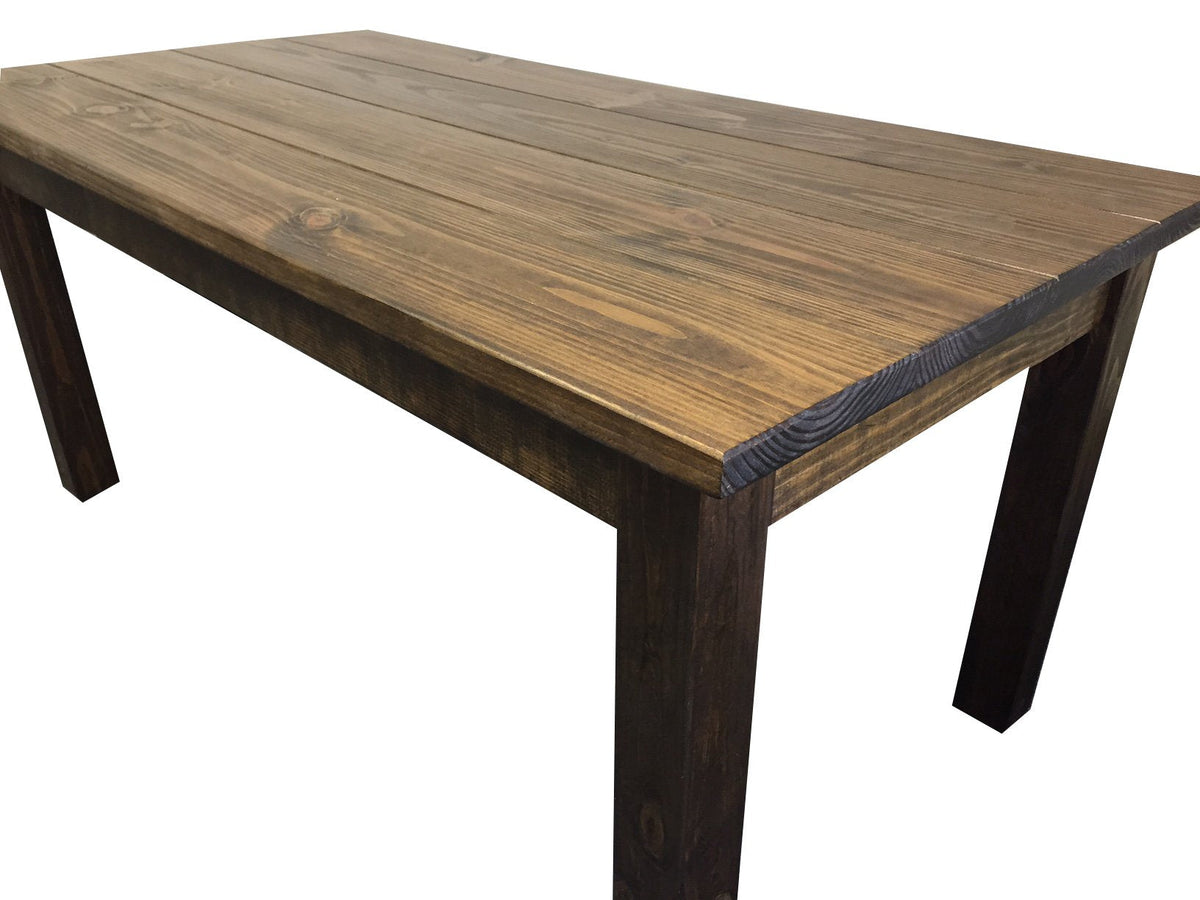 & Starns Yukon 60" Farmhouse Dining Table - Walnut Finish - 60"L x 34"W x 30"H