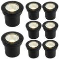 3CCT Outdoor In-Ground Lights, 120V Hardwired Well Lights, 8-Pack