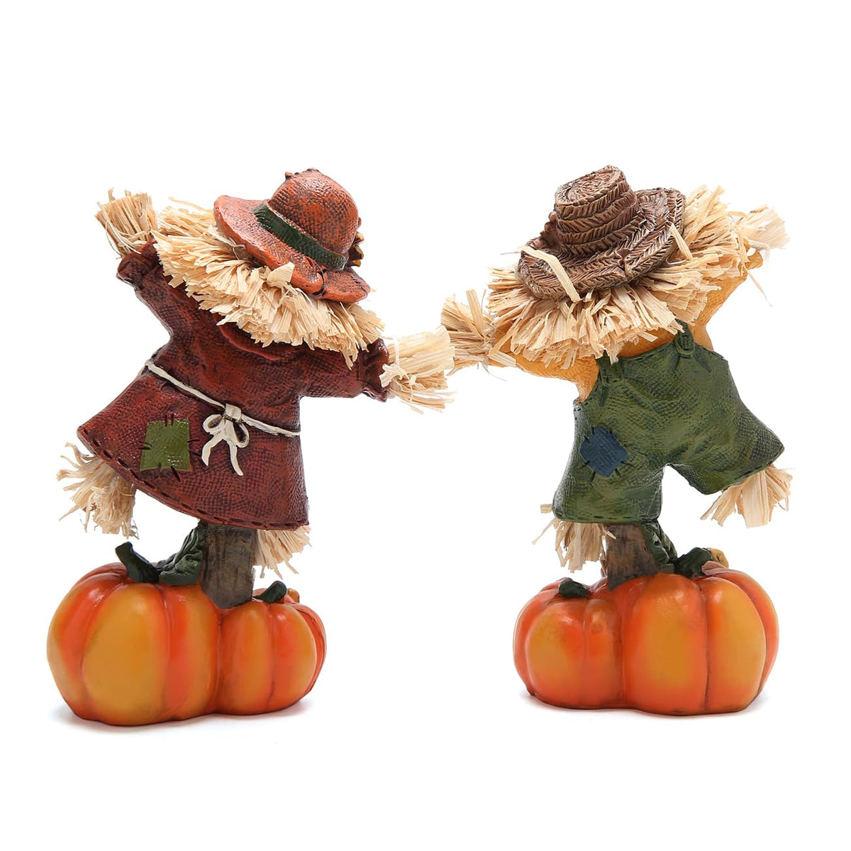 Fall Scarecrow Pumpkin Figurines, Thanksgiving Decor