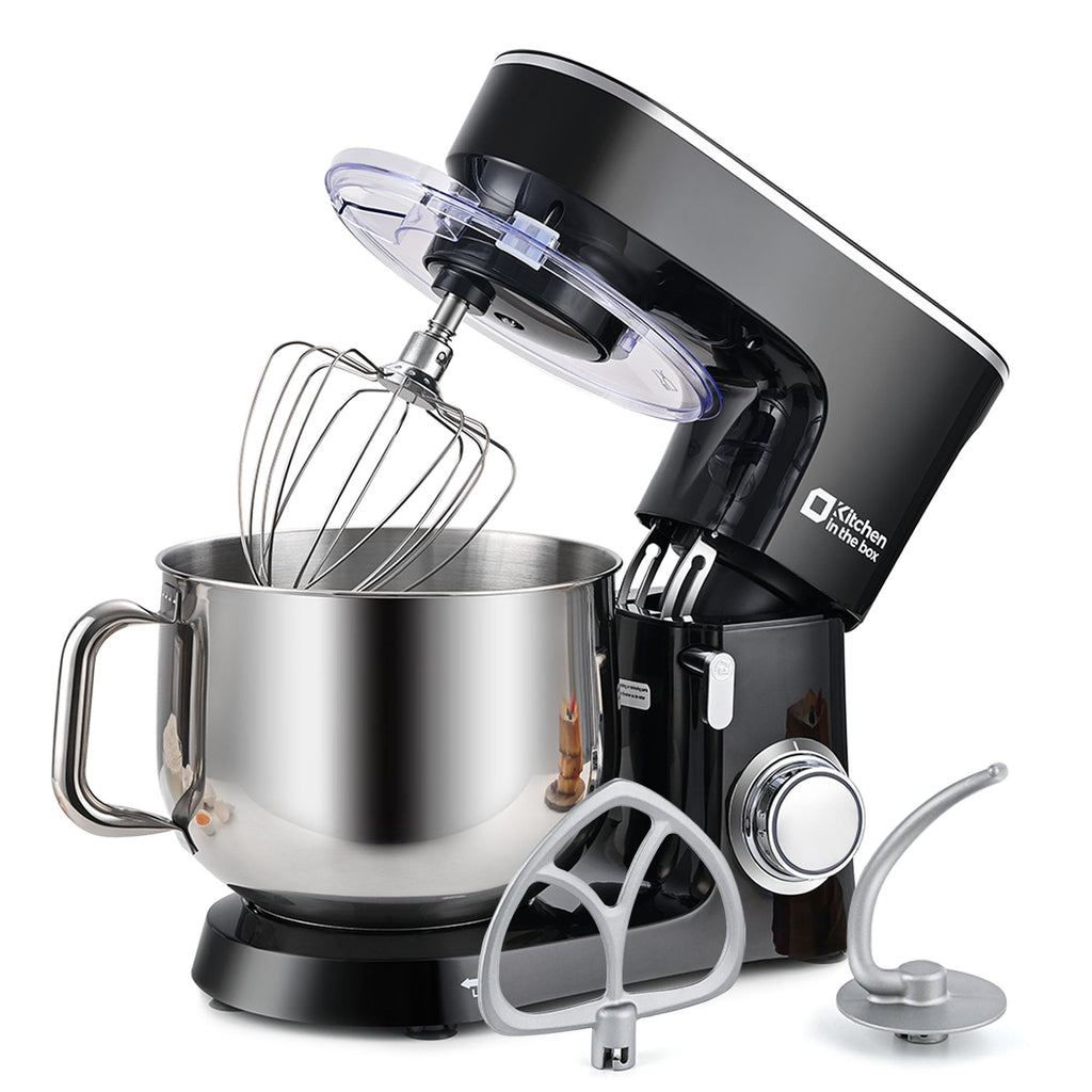 Stand Mixer 8.5 QT, 900 Watt Heavy Dough Mixer Black