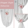 Curtain Tie Backs for Curtains Set of 2, Natural Decor Clips for Sheer Drapes Holdbacks, Tie Backs for Window