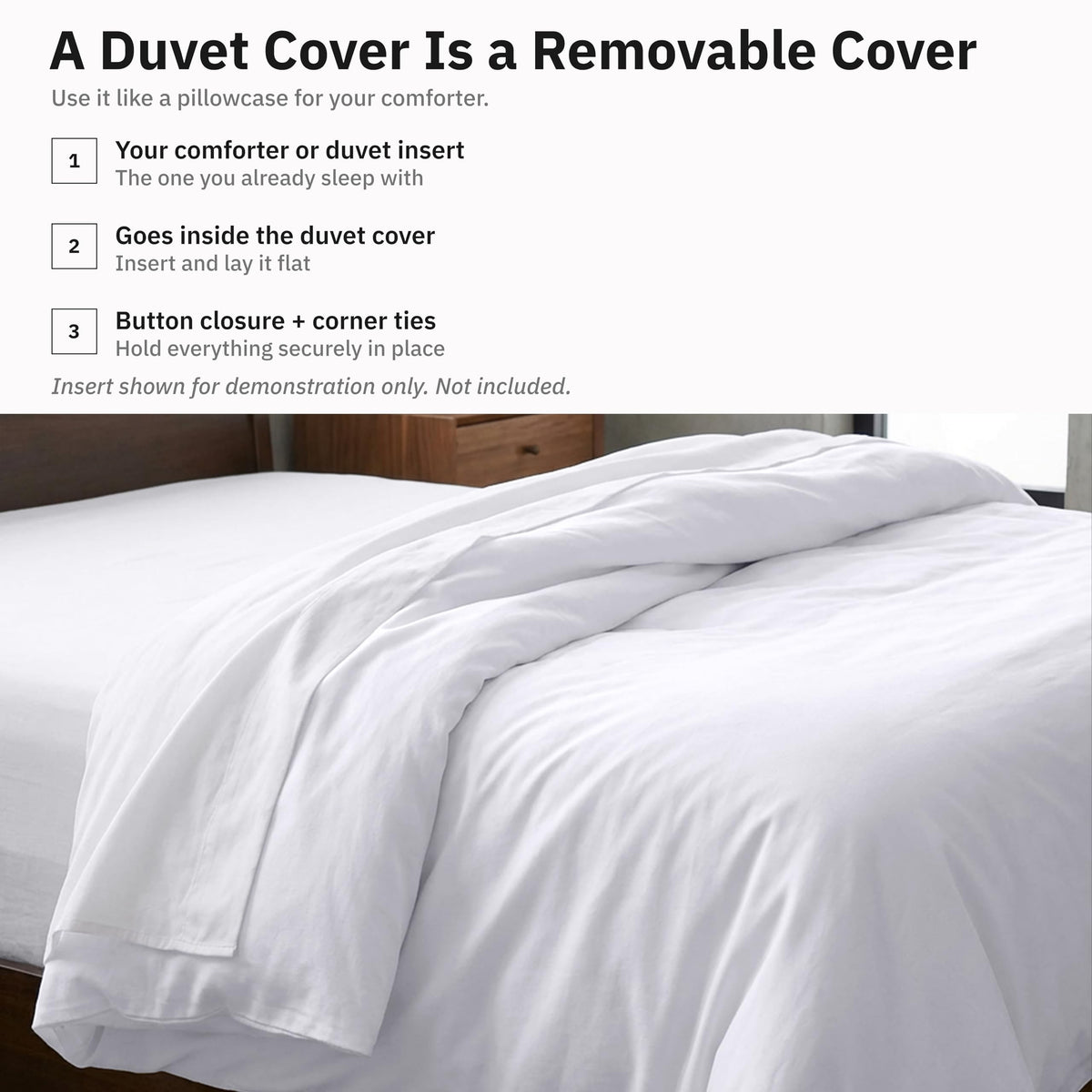 Luxury Duvet Cover, White