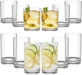 Acrylic Plastic Drinking Glasses Set of 12 - Unbreakable Tumblers - BPA-Free - Dishwasher-Safe - 6x12oz Lowball
