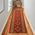 Custom-Sized Slip-Resistant Hallway Rug with Low Pile Design Absorbent, Stain-Resistant, and Washable. Perfect s