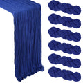 6 Pack 35 x 120 Inch Royal Blue Table Runner Cheesecloth