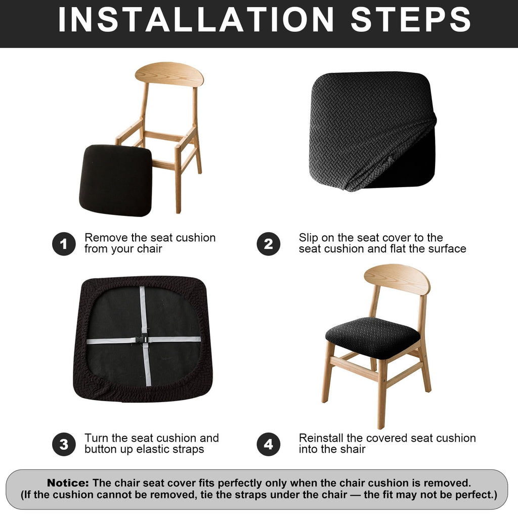 Waterproof Seat Covers Chair Cover Set of 6