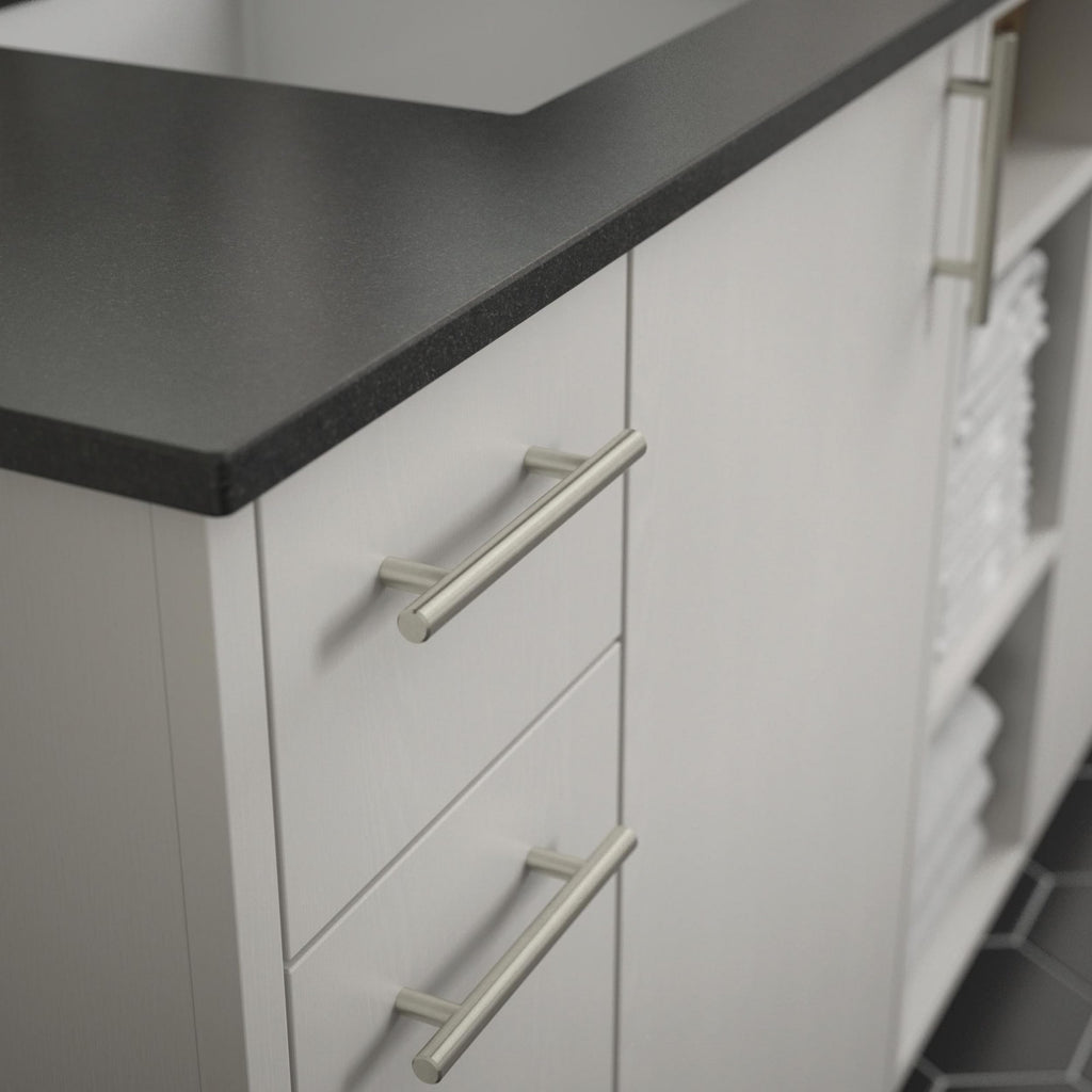 10-Pack) - Stainless Steel Cabinet Handles, 4 Inch Hole Center, Modern Pulls for Drawers, Kitchen Cabinet Door