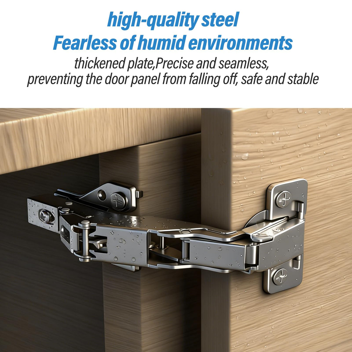 4 Pack Soft Close Hinges Hidden Lazy Susan Cabinet 165 & 135 Degree
