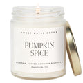 Pumpkin Spice Candle 9oz Clear Jar, Autumn Decor