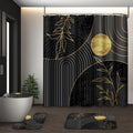 Bathroom Sets with Shower Curtain and Rugs, Set of 4 Mid Boho