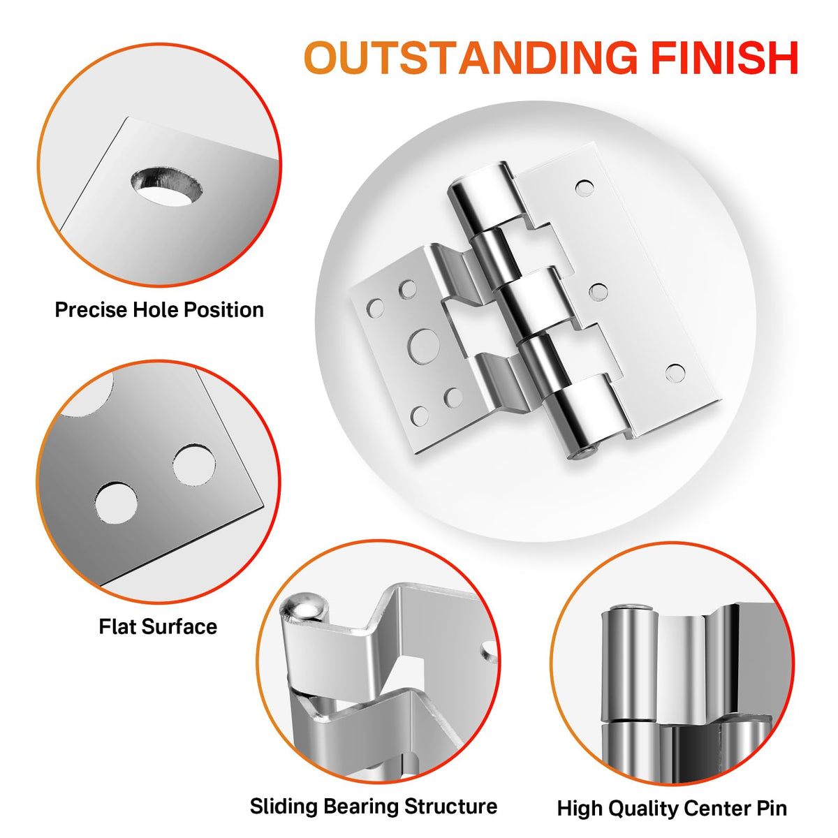 3 Pack Combination Door Hinges Fit for Elixir Exterior Door Hinge