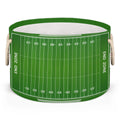 Large Round Storage Basket Sports Football Field Collapsible Circle Storage Bin Laundry Hamper With Handle for Kids