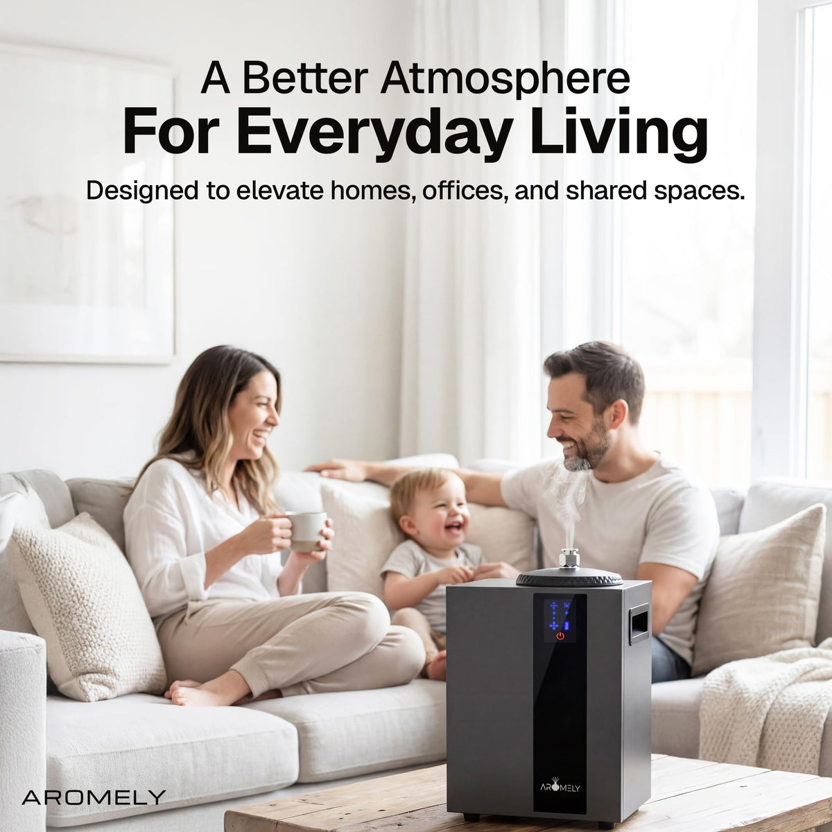 ARO PRO HVAC Scent Diffuser - Nebulizing Waterless Diffuser - Black