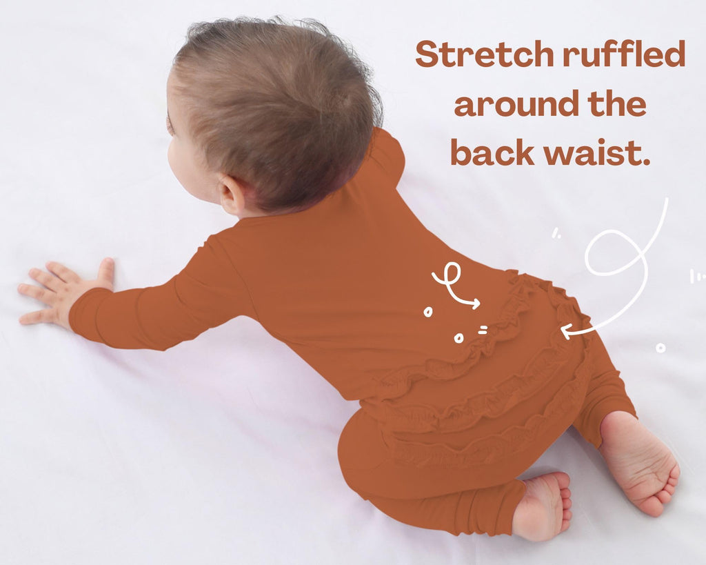 Baby Rayon of Bamboo Long Sleeve Double Zipper Footless Romper Newborn