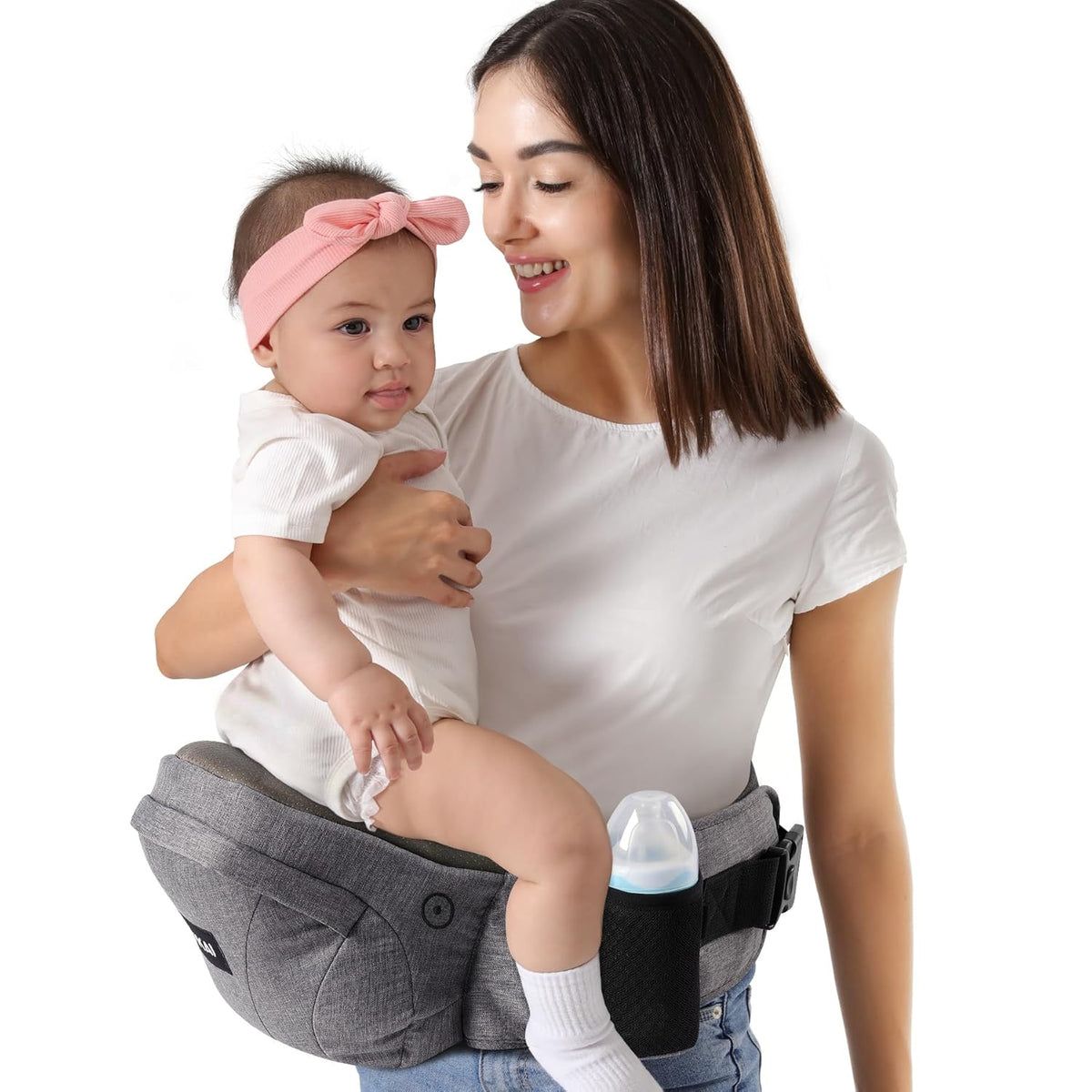 Baby Hip Carrier,Baby Carrier with Adjustable Waistband & Breathable Mesh, Ergonomic Carrier with Non-Slip Hip Seat