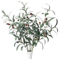 Olive Branches for Vases Artificial Olive Branches Faux Tree Branches Stems for Vase (3 Branches, 28.7 inch/Each)