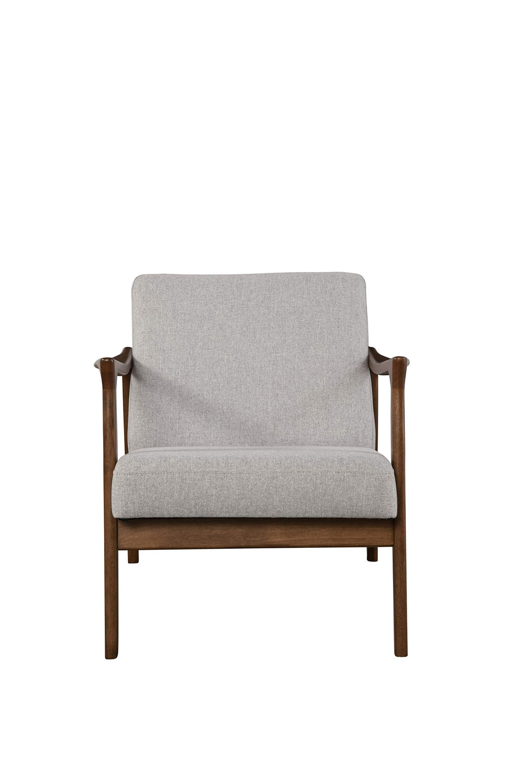 Zephyr Mid-Century Retro Accent Lounge Chair Wooden Arm Upholstered Back Living Room Furniture, 33" W x 27.5" D x 29"