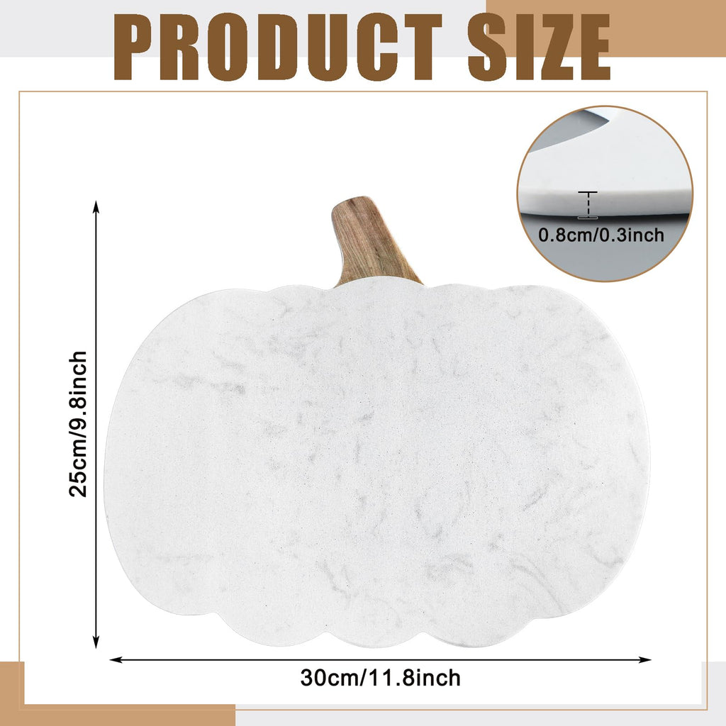 Pumpkin Marble Cutting Board 11 x 9.8 Inch Marble Cheese Board