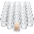 72-Pack Votive Candle Holders, Clear Glass Tea Light Candle Holder