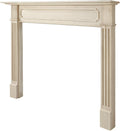 Easy Slim Profiled Transitional Styled Wood Mantel Surround, 50" W 42" H, Unfinished