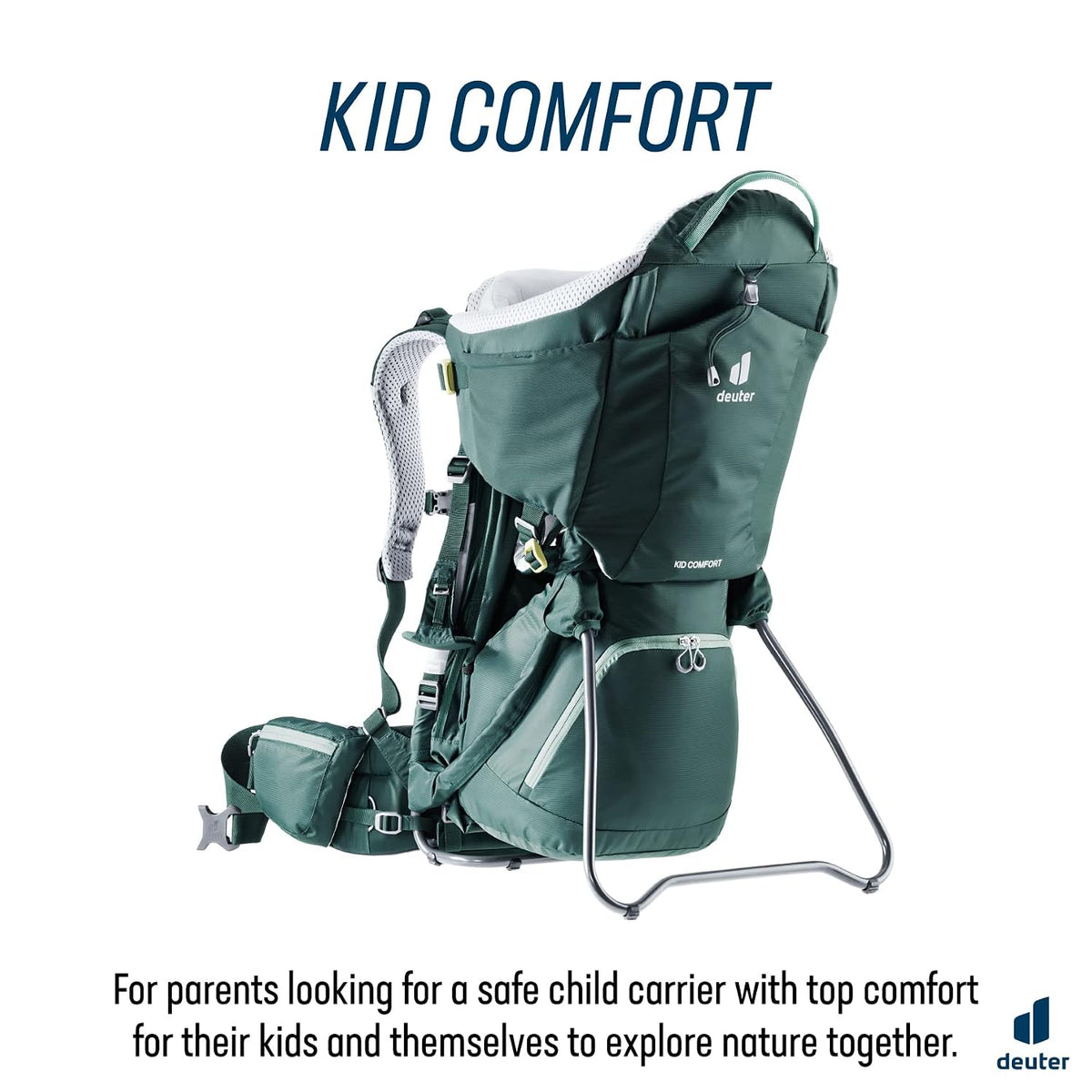 Kid Comfort Child Carrier and Backpack for Travel & Hiking with Toddlers - Forest