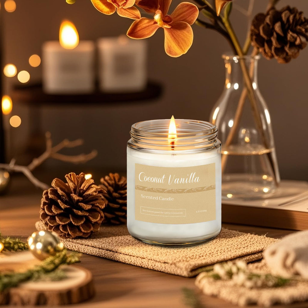 Scented Candles Gift Set for Women, 6-Pack Fall Soy Candles Decor