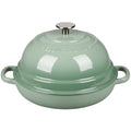 Enameled Cast Iron Dutch Oven Pot with Lid, Round Bread Oven made Sourdough Bread Baking, 6 Quart, Sage Green