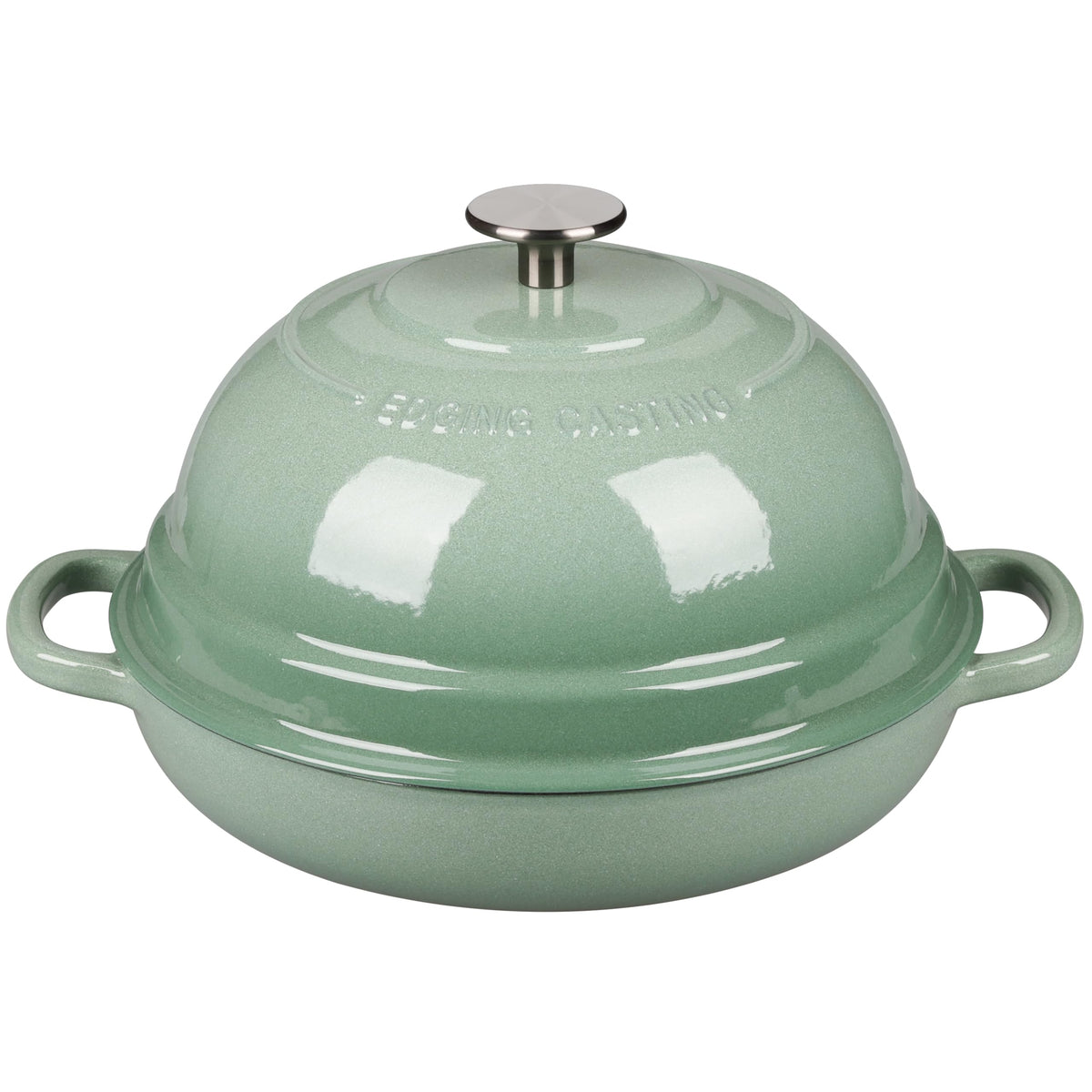 Enameled Cast Iron Dutch Oven Pot with Lid, Round Bread Oven made Sourdough Bread Baking, 6 Quart, Sage Green