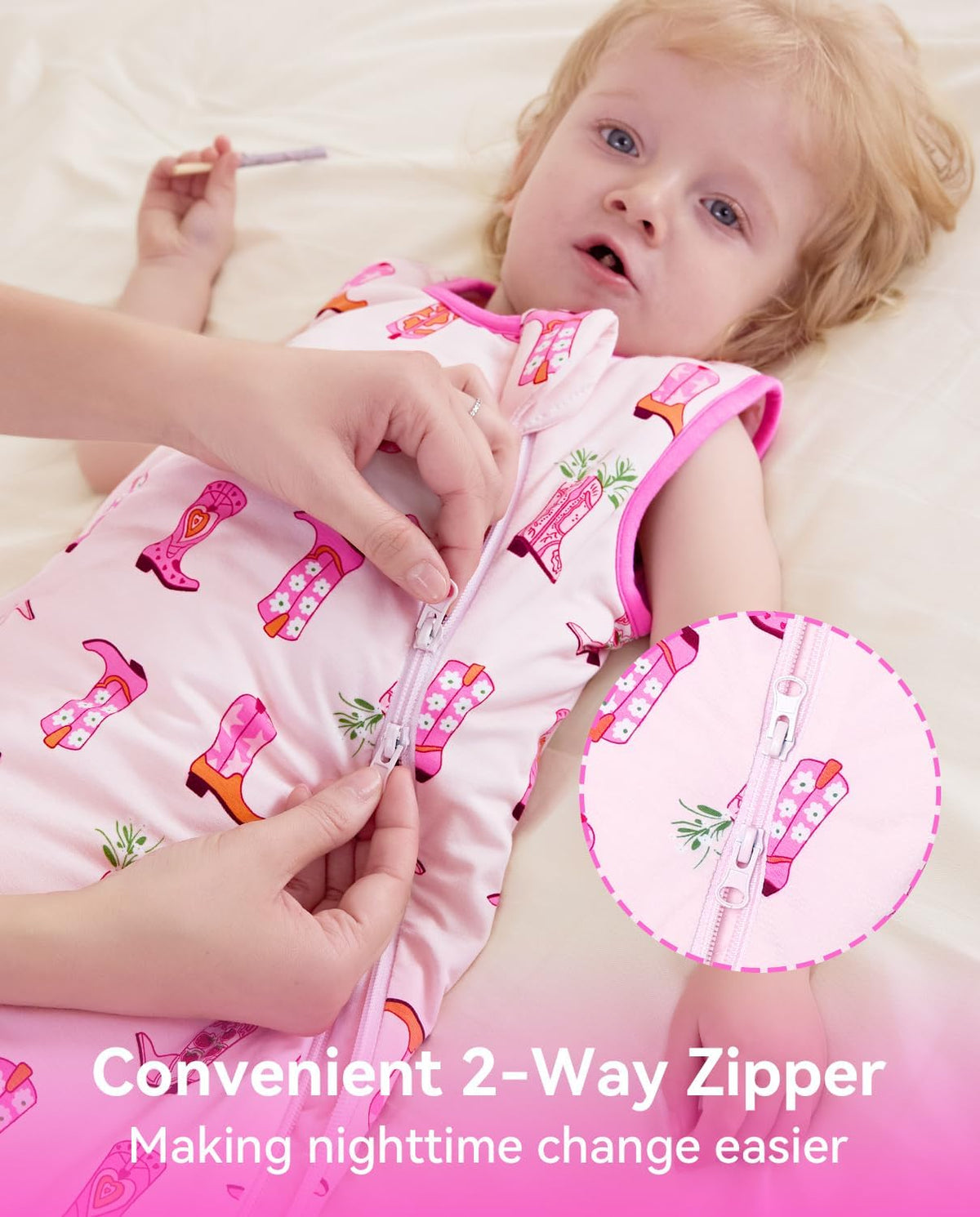 Rayon Made from bamboo viscose Sleep Sacks 1.0 Tog Soft Toddler Sleeping Sack for Babies Way