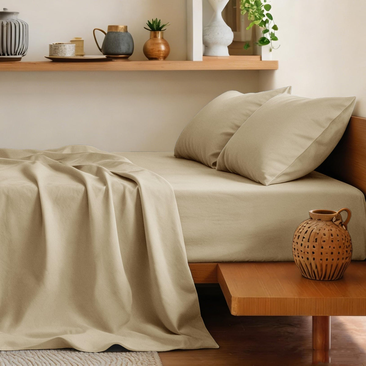 100% Egyptian Cotton Sheets King Size, 600 Thread Count