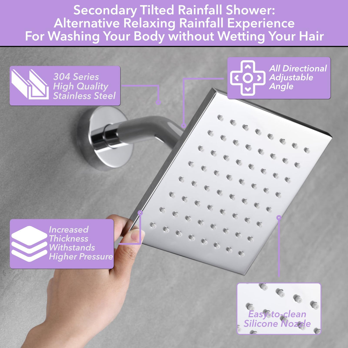 Shower Faucet Set Chrome Modern Shower System