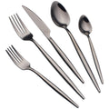 20 Piece Luxury Silverware Set for 4 Black Mirror-Polished 18/10 Stainless Steel Heavy Flatware Set Modern Cutlery