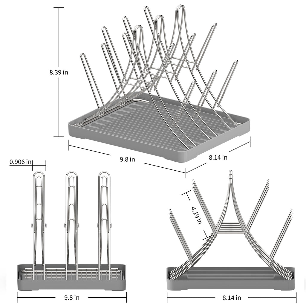 Baby Bottle Drying Rack, Space Saving Bottle Drying Tree Rack with Drainboard for Cups, Mugs and Glass, Sports