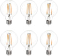 G25 globe Edison light bulbs 8W 1000LM(100W incandescent Equivalent) E26 dimmable Vintage Round LED Vanity Light Bulb
