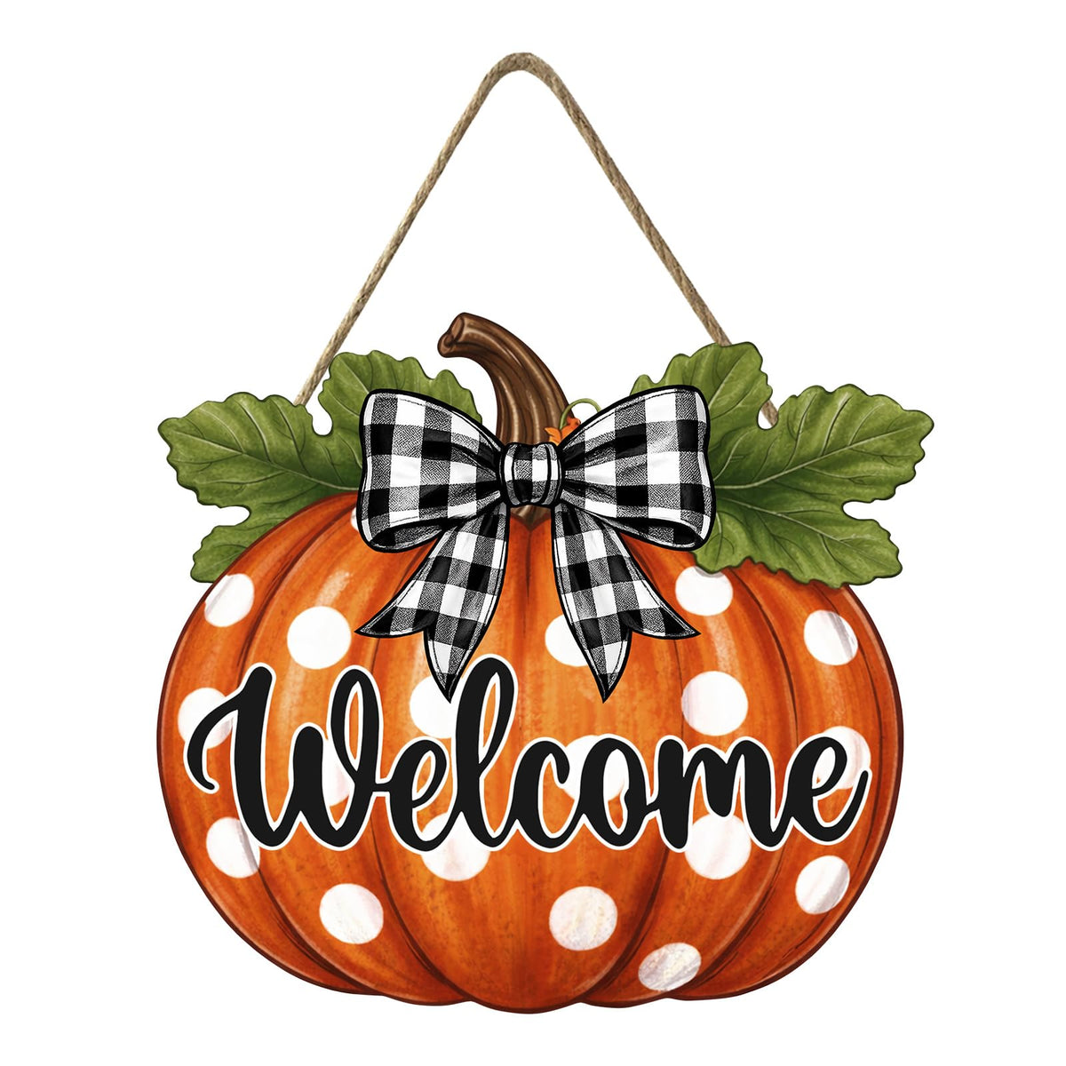 Fall Pumpkin Front Door Sign Rustic Pumpkin Thanksgiving Welcome Door Decorations Wood Sign Autumn Harvest Wreath