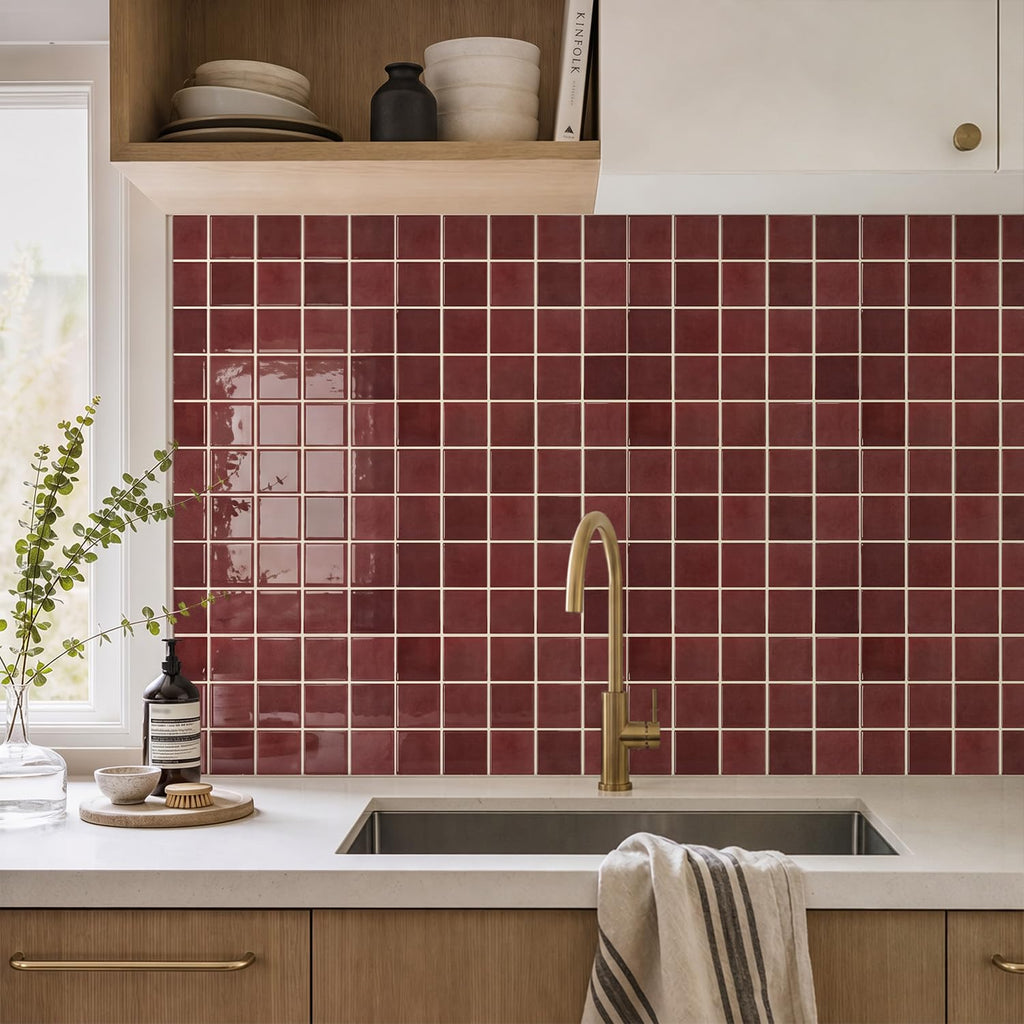 Thicker 3D Peel and Stick Backsplash Tiles, 12" x 12" 10-Pack