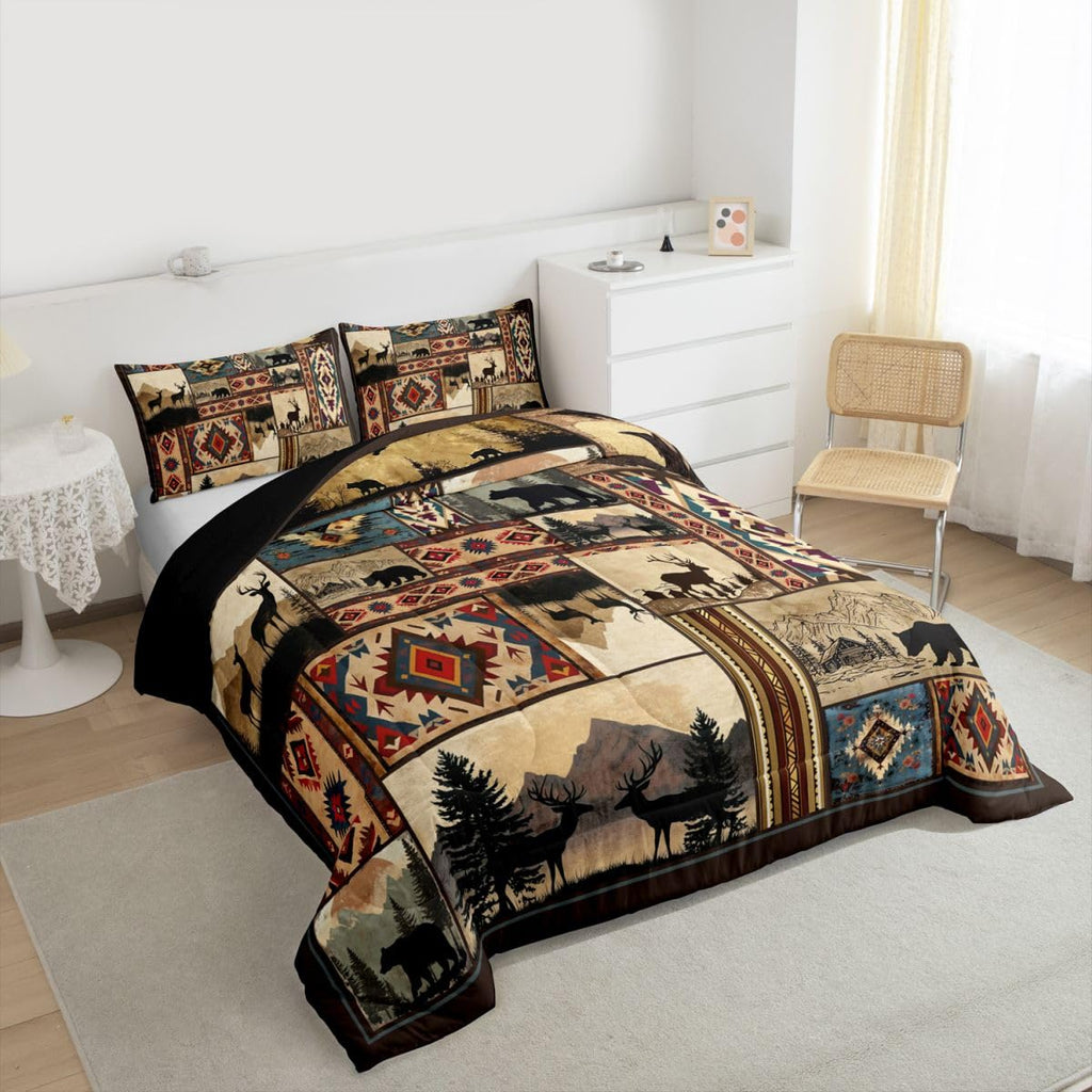 Rustic Cabin Comforter Set Bedding Set