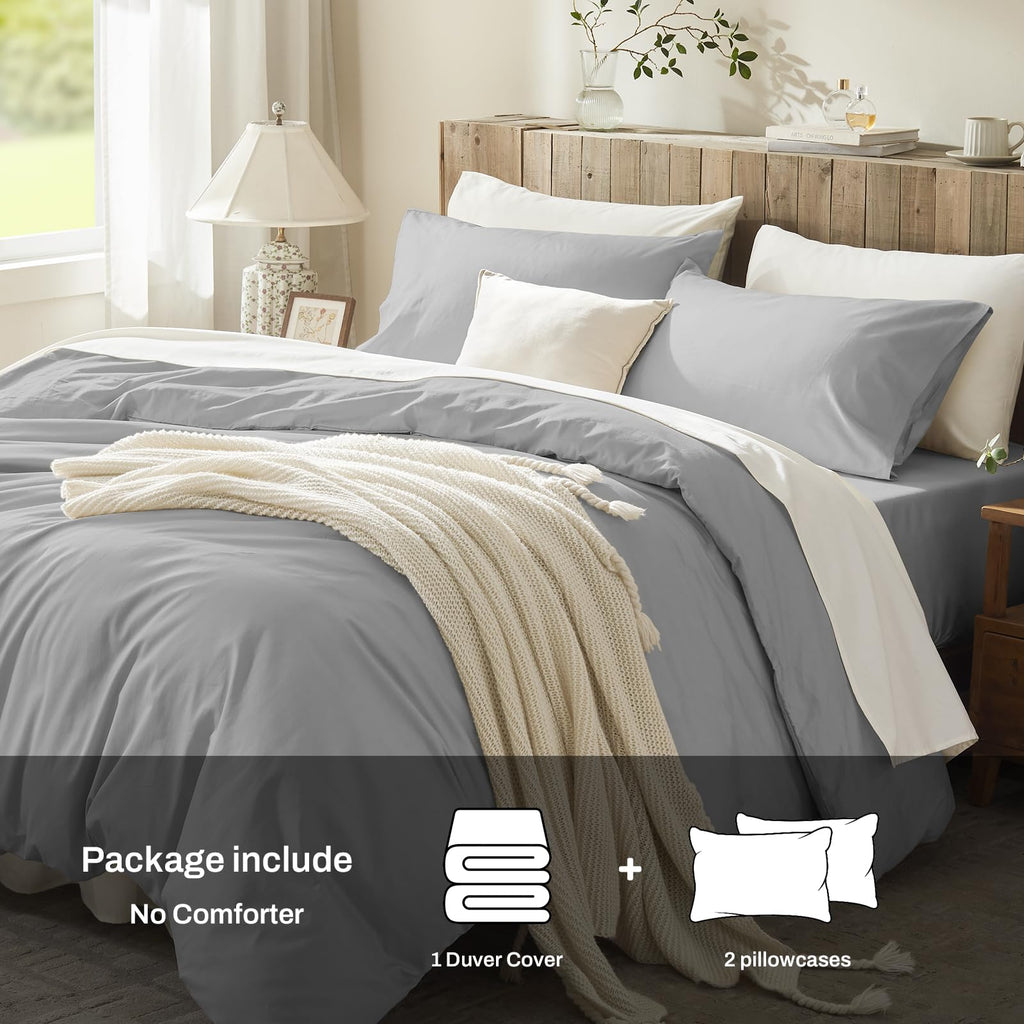 Duvet Cover Queen Size, 100% Egyptian Cotton Duvet Cover Queen
