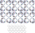 24pcs Clear Crystal Ball Prism Suncatcher Rainbow Pendants Maker