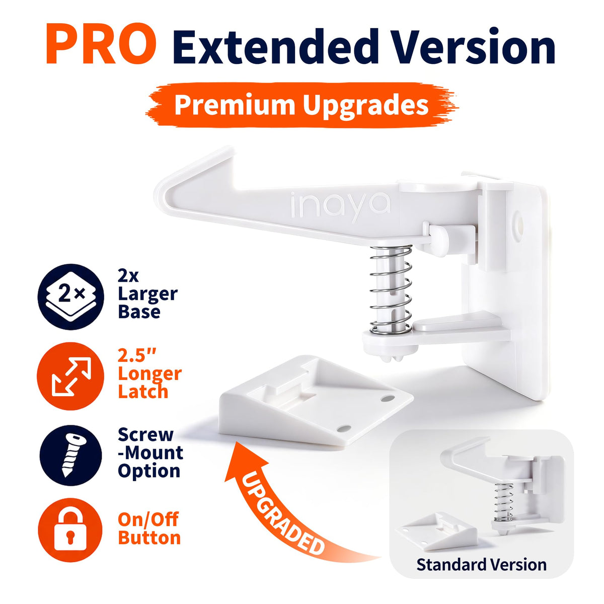 Cabinet Locks (Pro Extended - 16 Pack) - Cabinet Locks Baby Proofing