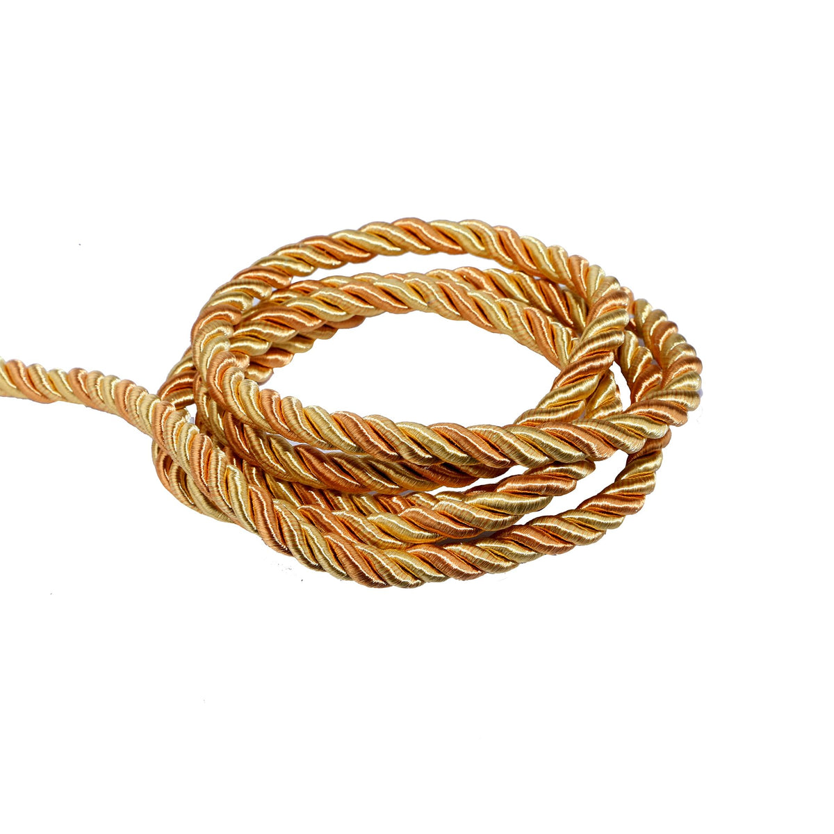 M Twisted Cord Trim Rope(Mix Gold) - 10 Yards 8m