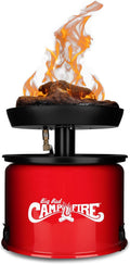 13.25 Inch Big Red Campfire Compact Outdoor Portable Tabletop Propane Heater Fire Pit Bowl for Camping, Tailgating