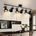 Kitchen Track Lighting Rotatable Heads for Farmhouse Island