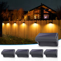 Solar Led Deck Lights, Warm White & RGB Modes, Outdoor Waterproof for Backyard, Pool, Patio, Fence Post/Line (4Pack &