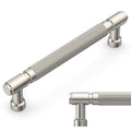 20 Pack Brushed Satin Nickel knurled Cabinet Pulls 6.3"