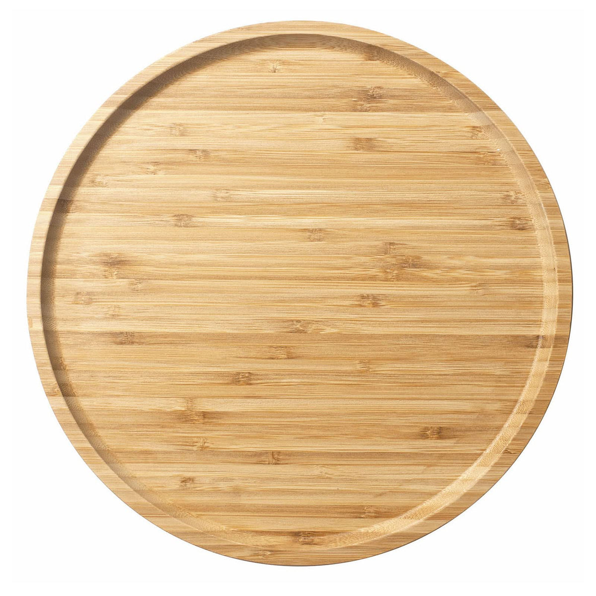 Bamboo Serving Platter, Round Wood Tray, Wooden Serving Tray, Fruit, Bread, Salad Plate, Round Wood Charcuterie Board