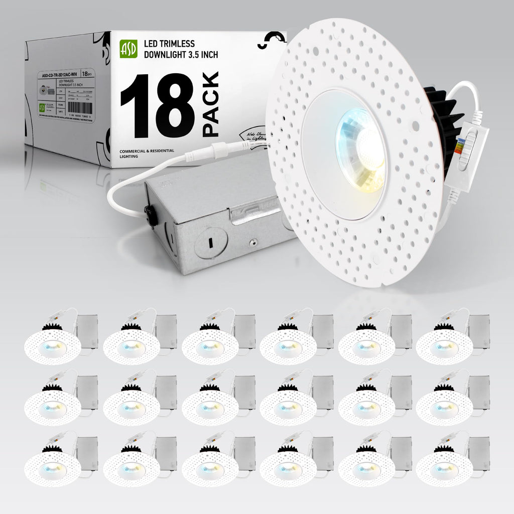 3 Inch Trimless LED Recessed Ceiling Light Fixture