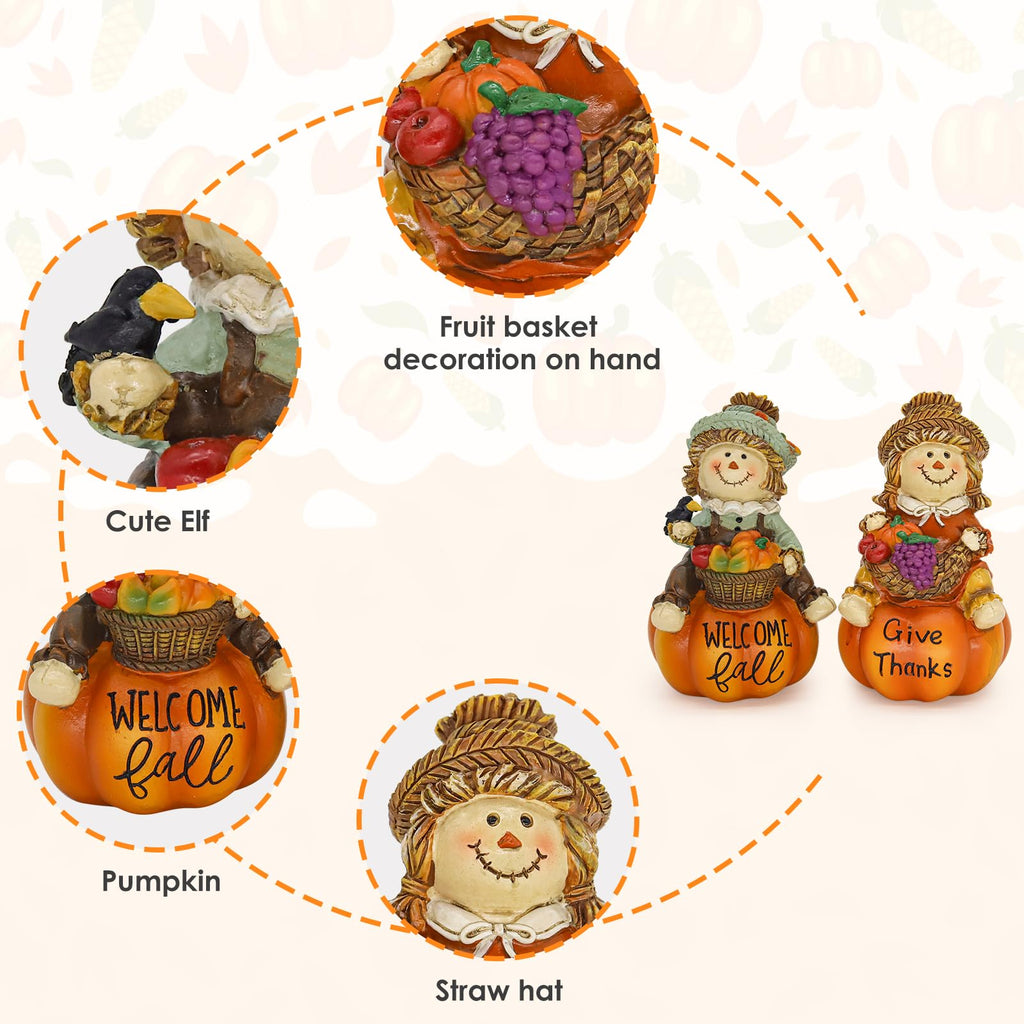 Thanksgiving Decorations, Harvest Decorations, Scarecrow for Garden Outside